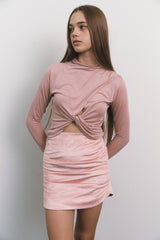 Shirring Top Pink