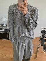 ASCLO Cinnamon Twist V Knit (4color)