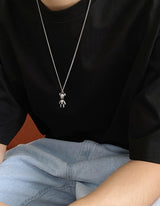 No.0210 solid bear necklace