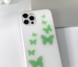 ブラーグリーンバタフライフォーンケース / Blur green Butterfly Phone Case