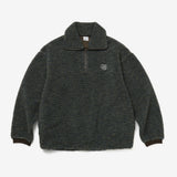 2トーンフリースハーフジップアップ/TWO TONE FLEECE HALF ZIP UP_MIX KHAKI