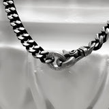 ブラック ライン チェーン ネックレス / [BLESSEDBULLET]black line  chain necklace_blacksilver_11mm/8mm/6mm
