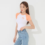 NNYラグランクロップTシャツ/TOP(9246) NNY Nagran Crop Tee