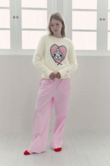 Witty Bunny ホリデーグラフィックニット [IVORY]