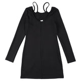 LOGO CAT HALTER-NECK ONEPIECE