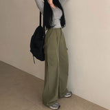 [BELLIDE MADE] スエードポケットワイドカーゴパンツ
