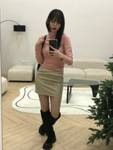 アシュリー レザー スカート