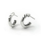 キャットクロウ65シルバーフープイヤリング / Catclaw 65 silver hoop earring (4593030004854)