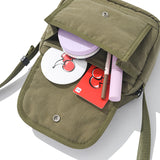 ポケットビンテージウォッシングミニクロスバッグ／POCKET VINTAGE WASHING MINI CROSS BAG [KHAKI]