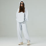 ツータックワイドスウェットパンツ/TWO TUCK WIDE SWEAT PANTS-WHITE MELANGE