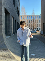 LMN シグナルモダンフィットプレーンシャツ / LMN Signal Modern Fit Plain Shirt (4 colors)