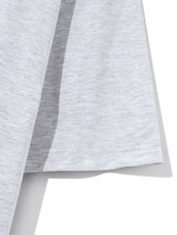 カーブネックロゴ半袖Tシャツ / Curved Neck Logo Short Sleeve T-shirt T75 White Merange