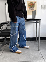 No.0438 tornado cutting denim PT