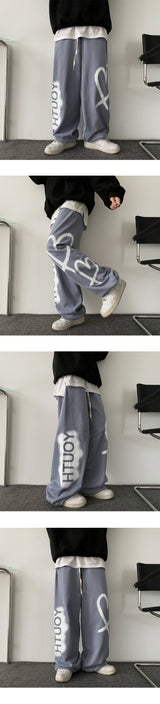 This Sun Heart Banding Training Wide Pants
