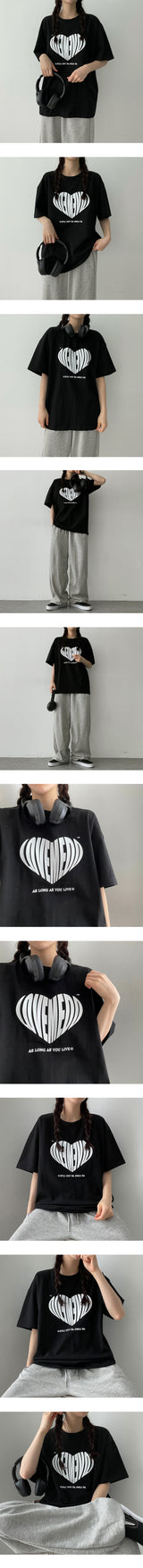 ラブハートTシャツ / Love Heart T-shirt