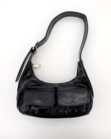 Nulet Leather Two Pocket Shoulder Bag