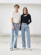 ワイドデニムパンツ / W50 WIDE DENIM PANTS_LIGHT BLUE
