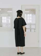 レイヤードリボンワンピース / layered ribbon onepiece black
