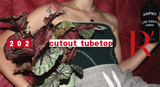 カットアウトチューブトップ / cutout tubetop