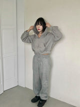 Melora hood zip-up set