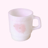 Cherry blossom  rabbit ♡ milk glass mug