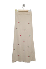 チェリー刺繍入りロングスカート / Cherry Embroidered Long Sk (2 colors)