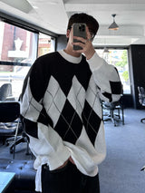 Never roil Overfit Argyle Knit