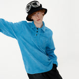 Melting Button Shirt [Aqua] (6592395706486)