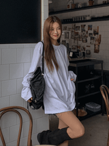 (UNISEX)ウォッシュドダメージオーバー長袖