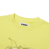 チェリープラネットグラフィッククロップスウェットシャツ / CHERRY PLANET GRAPHIC CROP SWEATSHIRT [YELLOW]