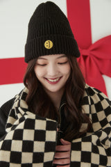 CHECKERBOARD MUFFLER BLACK (6639327608950)