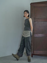 COTTON RIB TANK [ CHARCOAL ]