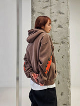 VENTIQUE Pigment Bat Napping Hoodie 2color