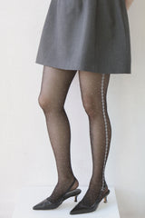 dot lace tights 20D