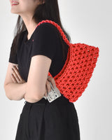フルーツネットホーボーバッグ/fruit net hobo bag (apple)