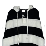 ストライプウォーマーフードニットウェア/Stripe Warmer Hood-Knitwear
