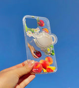 スプリングピクニックジェリースマホケース/Spring picnic jelly case