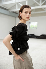 Magnolia puffy cotton blouse (6569462497398)