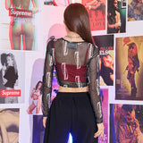 ノーマルメッシュクロップTシャツ / TOP(9286) Normal Mesh Crop Tee