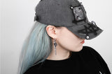 ロゴ＆セイフティーピンピアス１セット (Silver)