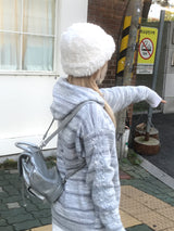 Vintage Ethnic Tteokbokki Hooded Knitwear