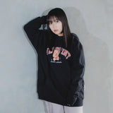 コラボレーションフーディ（ブラック）I over print × AMBLER (6635499421814)