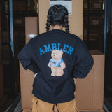 コラボレーションスウェット（ブラック）I over print × AMBLER (6635494965366)