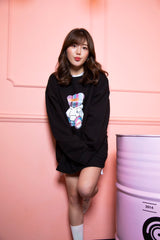 スウェット（ブラック） l Miho Miyazaki × Aqo Studio Space ※送料込 (4614686933110)