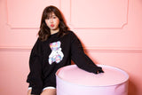 スウェット（ブラック） l Miho Miyazaki × Aqo Studio Space ※送料込 (4614686933110)