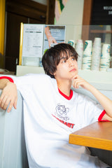 YUTARO × DOMINANT I コラボレーションTシャツ（赤色）※送料込 (6576324837494)