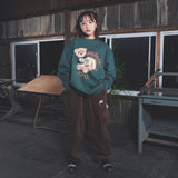 コラボレーションスウェット（グリーン）I over print × AMBLER (6635482611830)