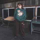 コラボレーションスウェット（グリーン）I over print × AMBLER (6635482611830)