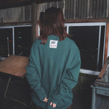 コラボレーションスウェット（グリーン）I over print × AMBLER (6635482611830)