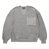 インサイドアウトオーバーサイズピグメントクルーネック